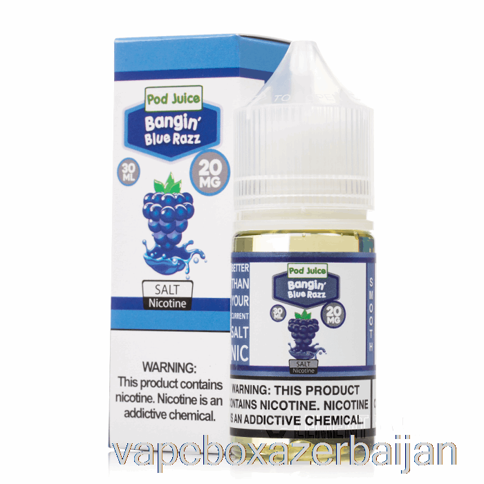 Vape Baku Bangin Blue Razz - Pod Juice - 30mL 35mg